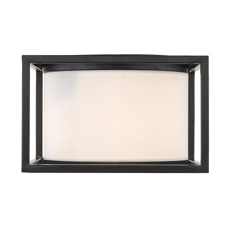 Manhattan Flush Mount in Matte Black