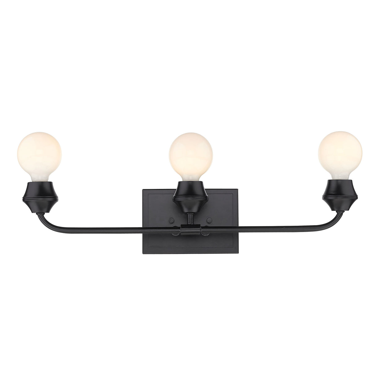 Ormond 3 Light Bath Vanity in Matte Black