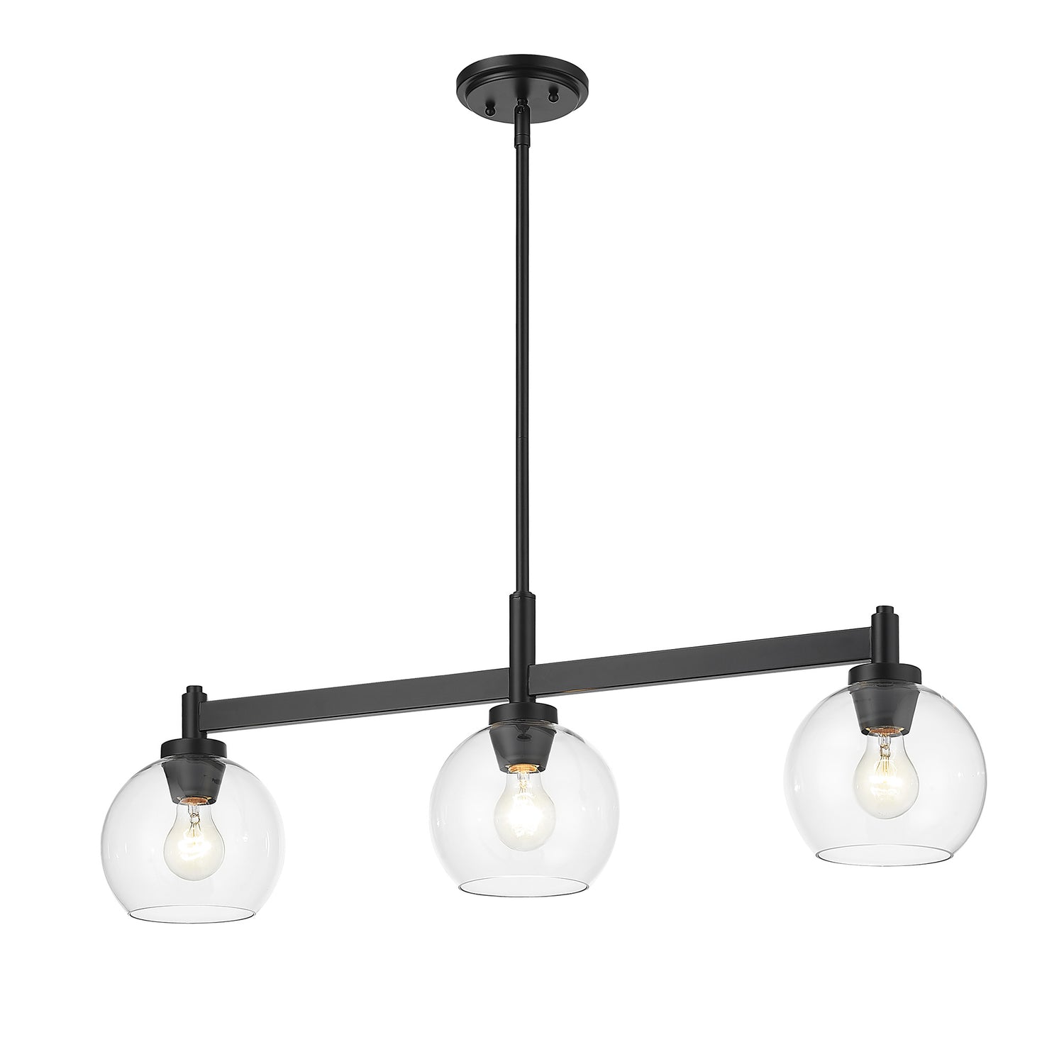 Galveston BLK Matte Black Linear Pendant