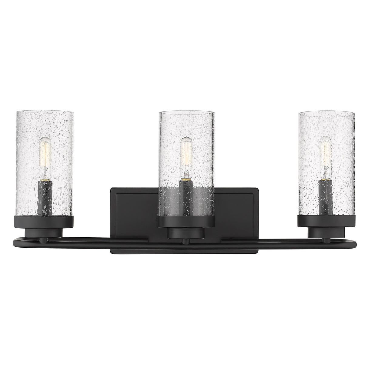 Holden 3-Light Bath Vanity in Matte Black