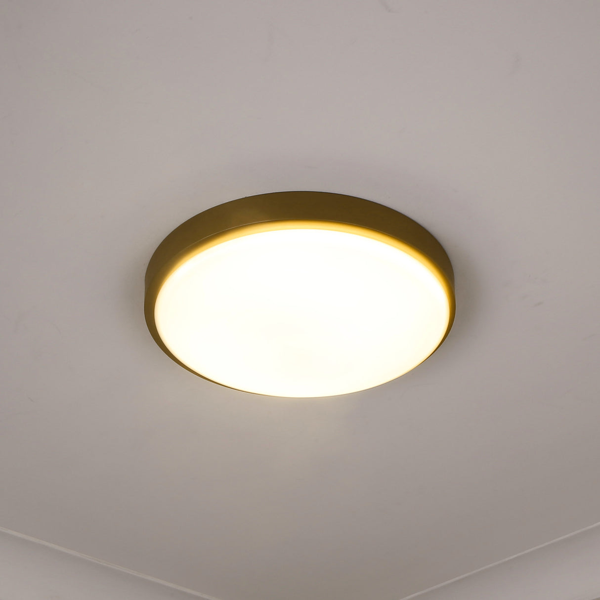 Gabi 13" Flush Mount in Brushed Champagne Bronze with Opal Glass