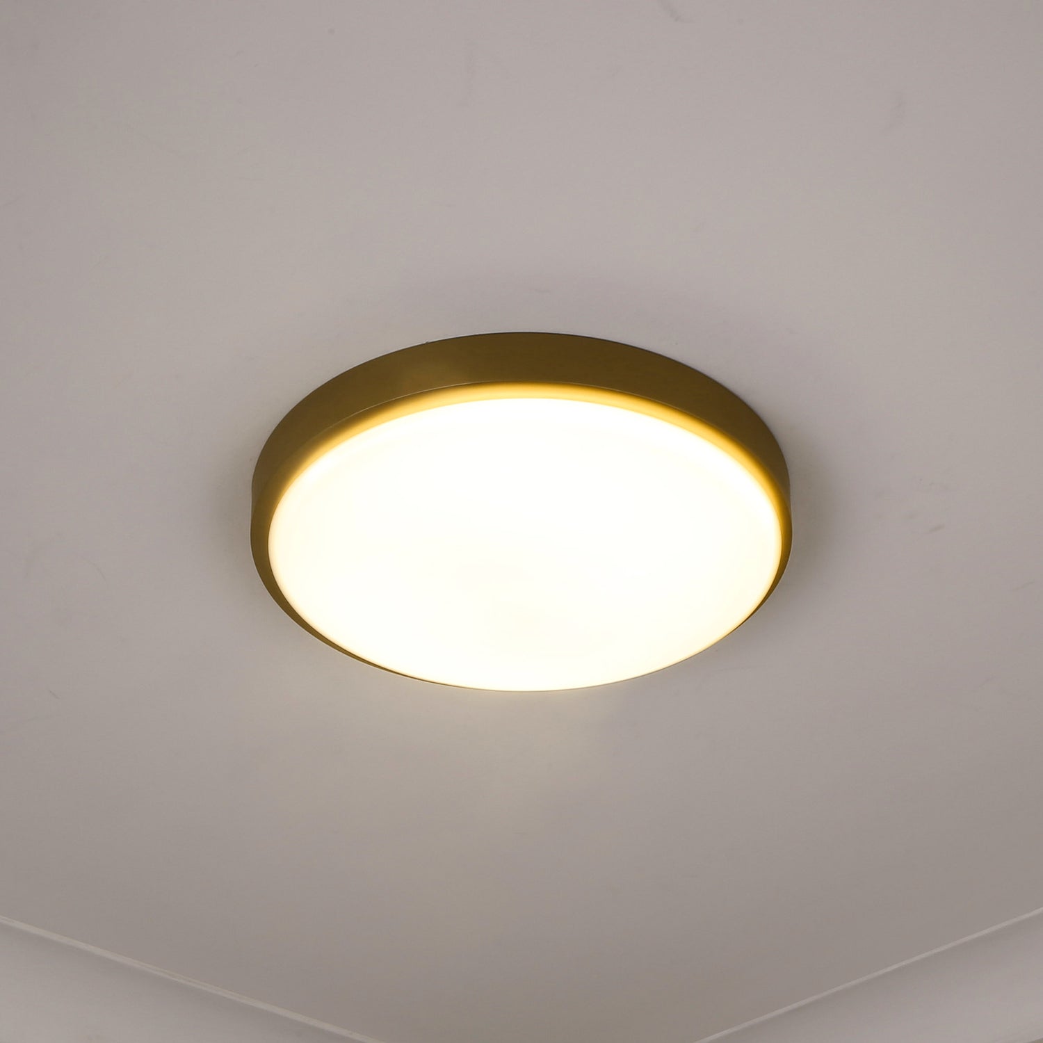 Gabi 13" Flush Mount in Brushed Champagne Bronze with Opal Glass