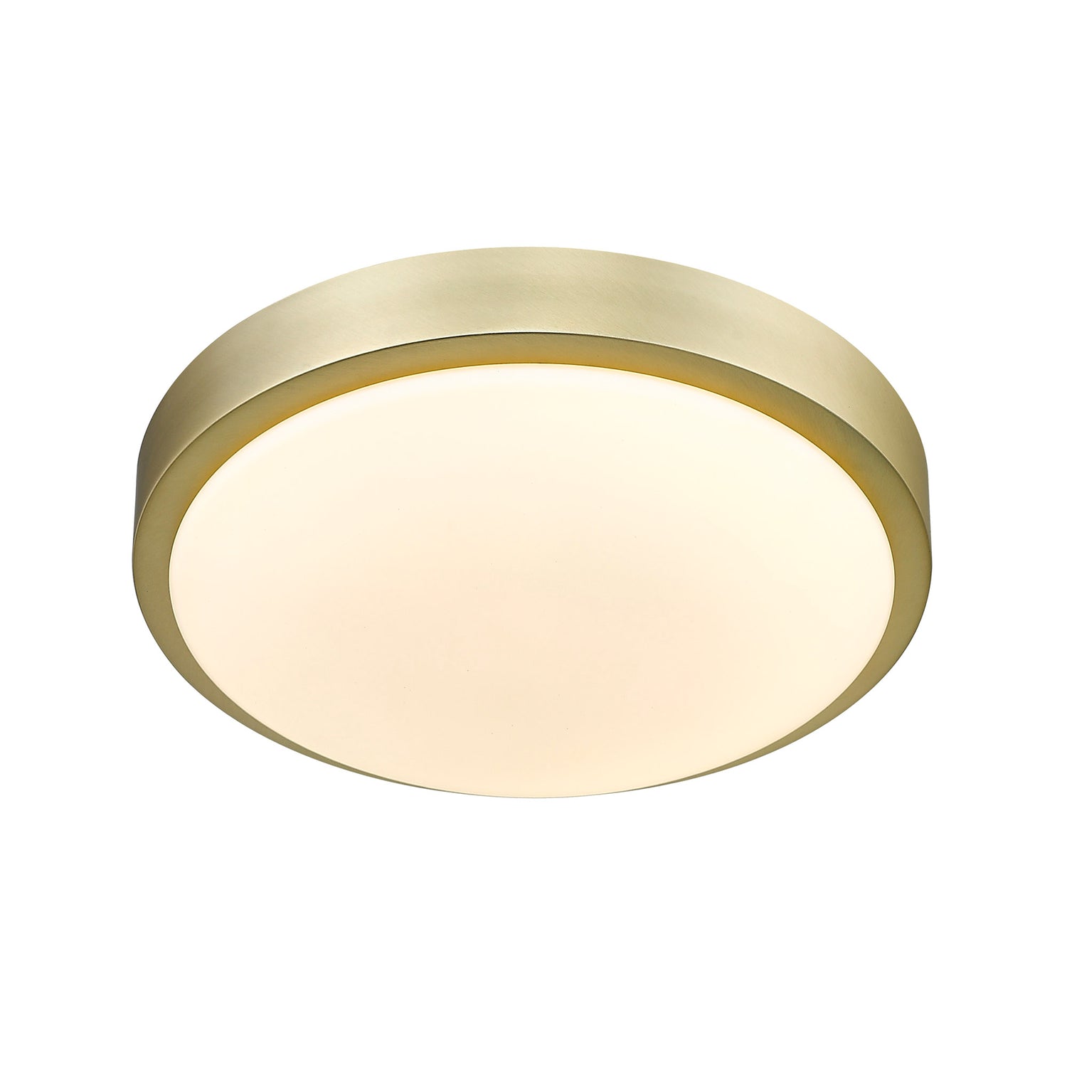 Gabi 10" Flush Mount in Brushed Champagne Bronze with Opal Glass
