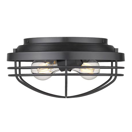 Seaport Flush Mount in Matte Black