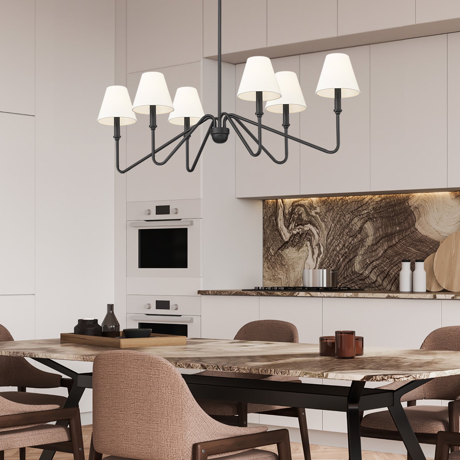 Kennedy Natural Black Linear Pendant