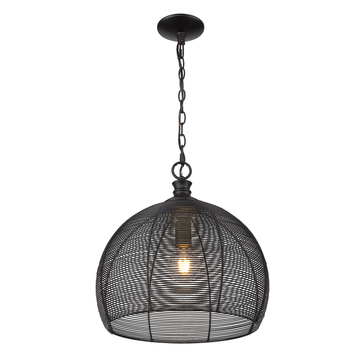 Calypso Medium Pendant in Matte Black