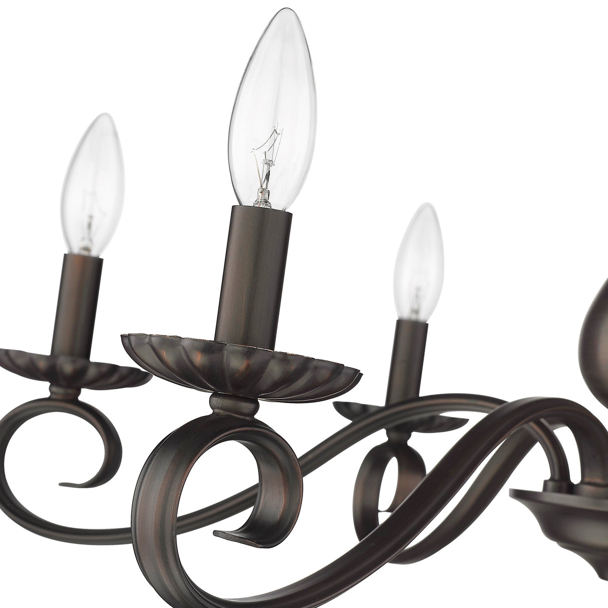 Larrick 6 Light Semi-Flush - Large in Rubbed Bronze