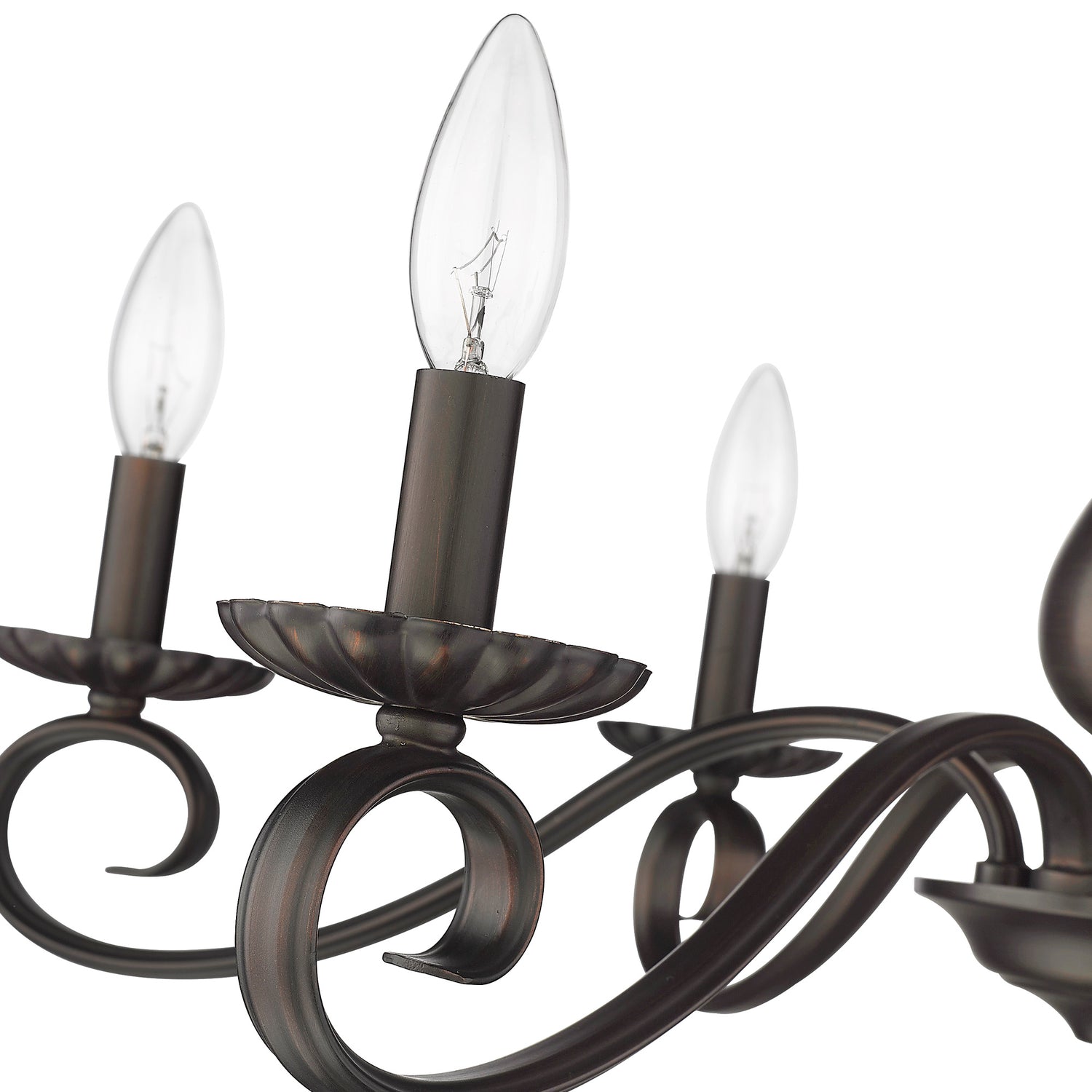 Larrick 6 Light Semi-Flush - Large in Rubbed Bronze