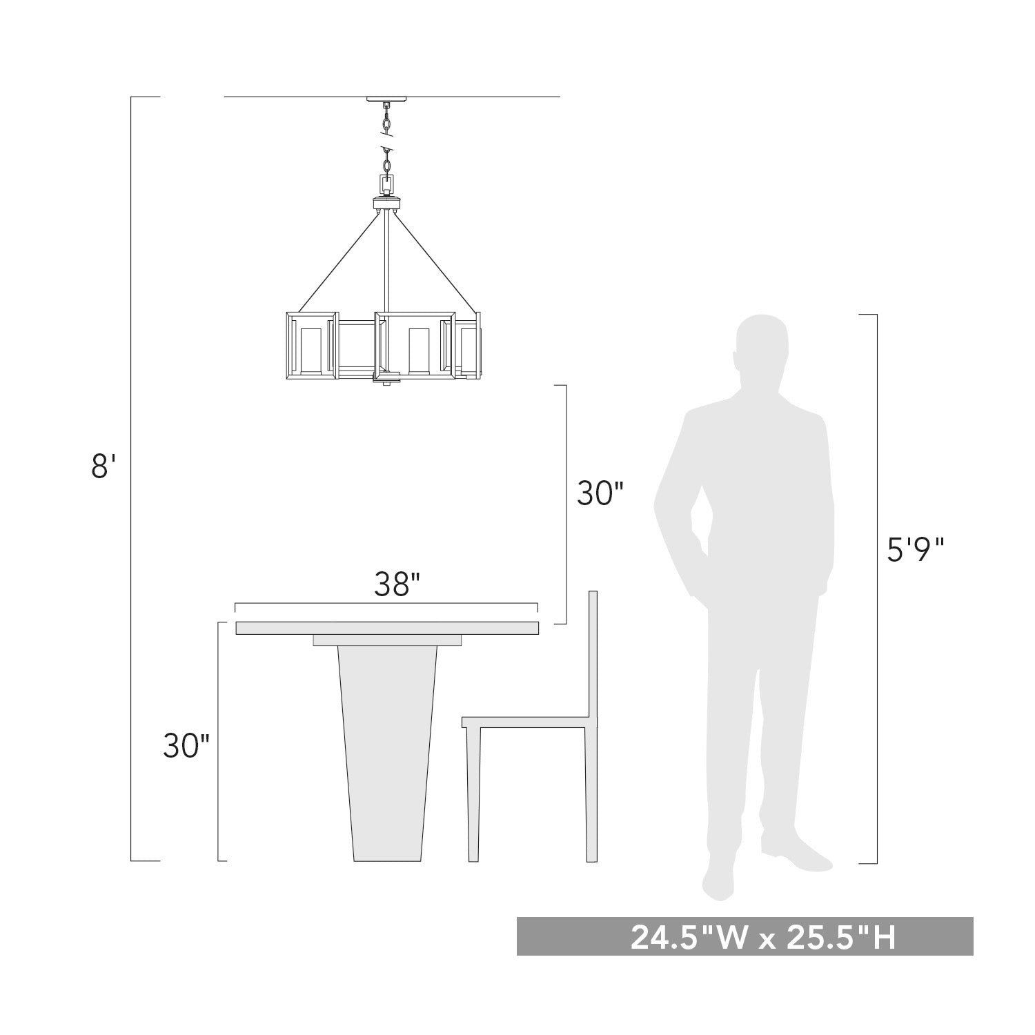 Marco 5 Light Chandelier