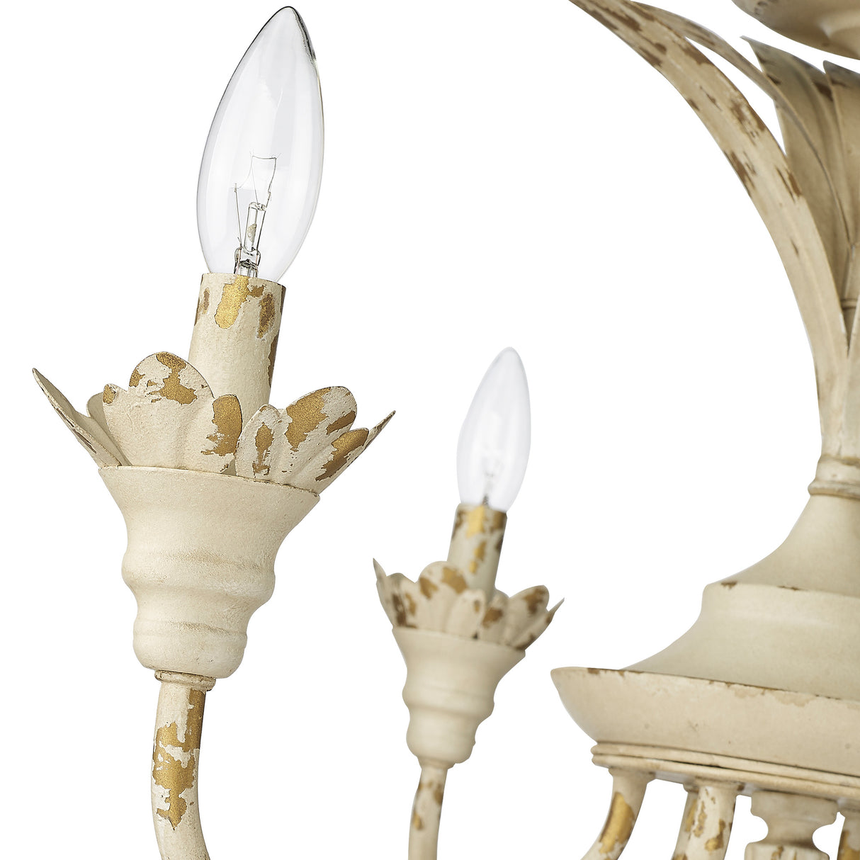 Lillianne 6 Light Semi-Flush in Antique Ivory