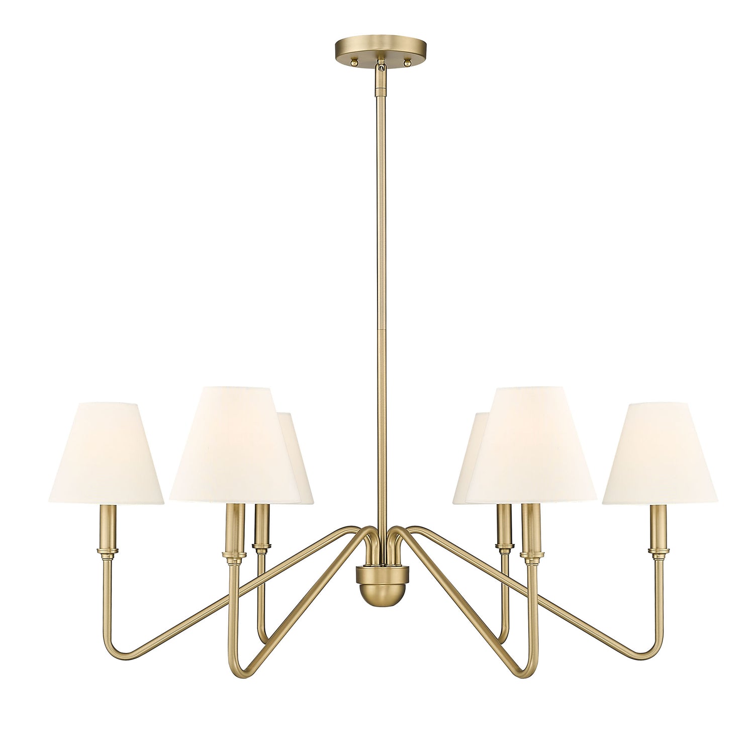 Kennedy BCB Brushed Champagne Bronze 6 Light Chandelier