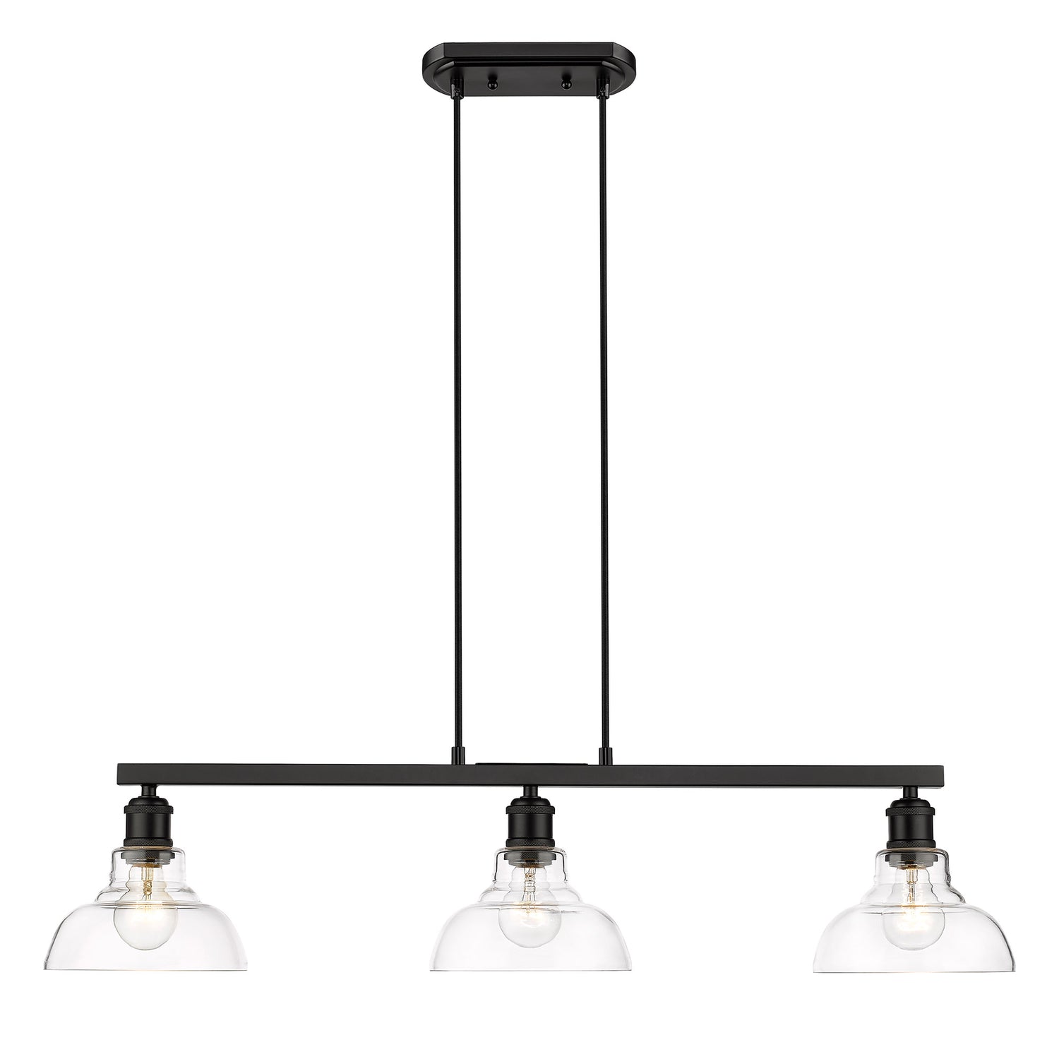 Carver Linear Pendant in Matte Black