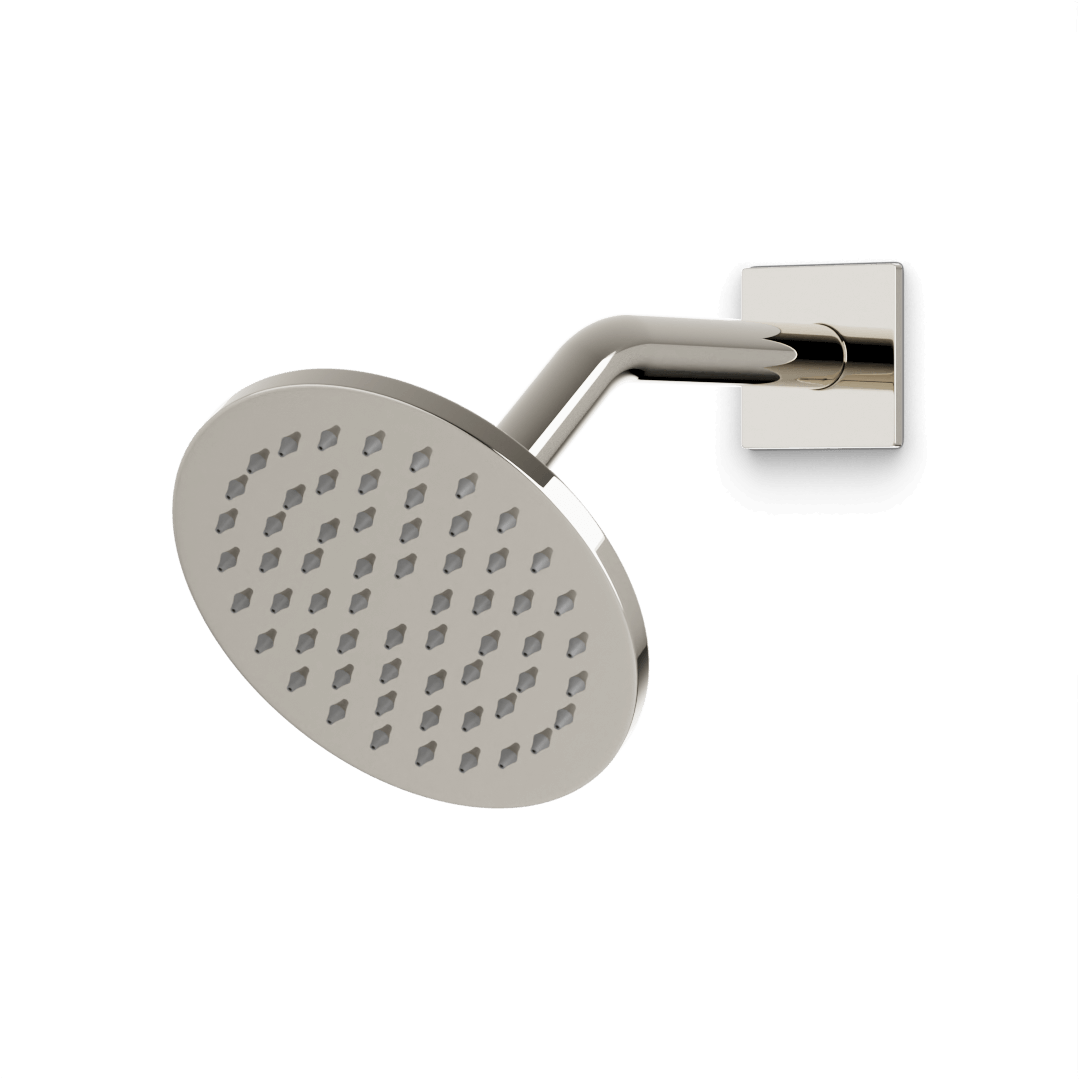 Artos Otella 6" Shower Head on Angled Arm Polished Nickel – F907-76PN
