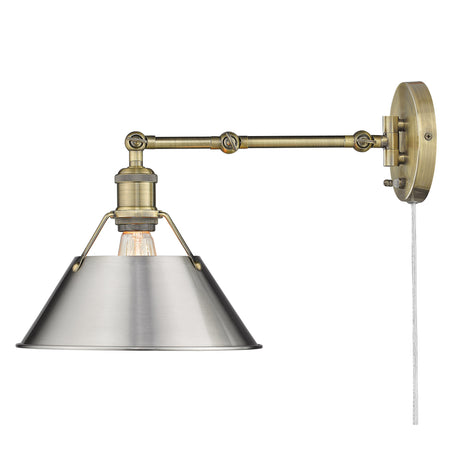 Orwell AB Articulating 1 Light Wall Sconce with Pewter Shade