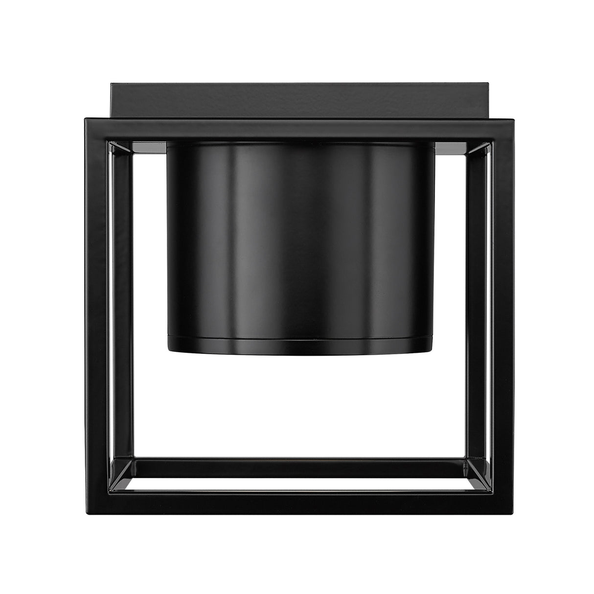 Desmond Flush Mount - 7" in Matte Black with Matte Black Shade