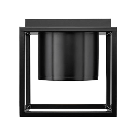Desmond Flush Mount - 7" in Matte Black with Matte Black Shade
