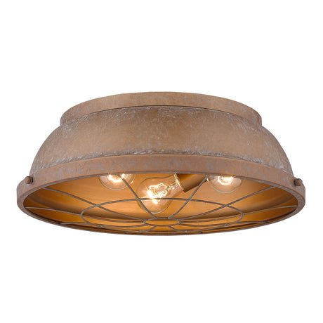 Bartlett Flush Mount in Copper Patina