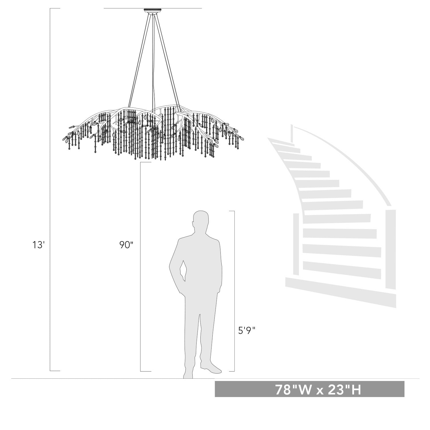 Autumn Twilight 24 Light Chandelier