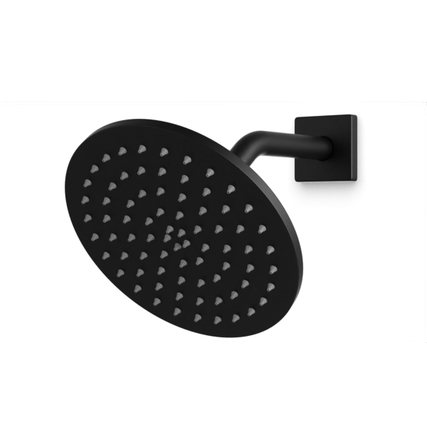 Artos Otella 8" Shower Head on Angled Arm Matte Black – F907-11BK