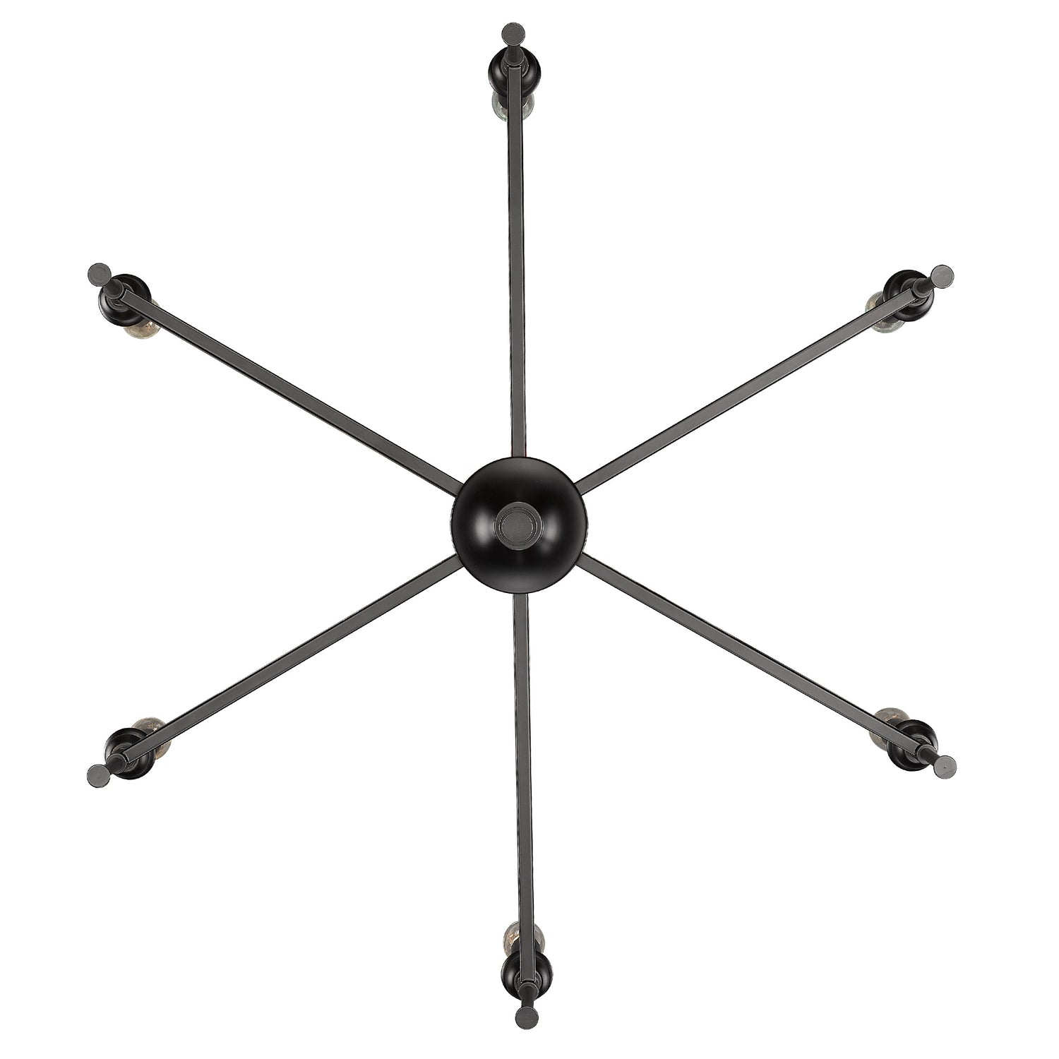 Landon 6 Light Chandelier in Matte Black