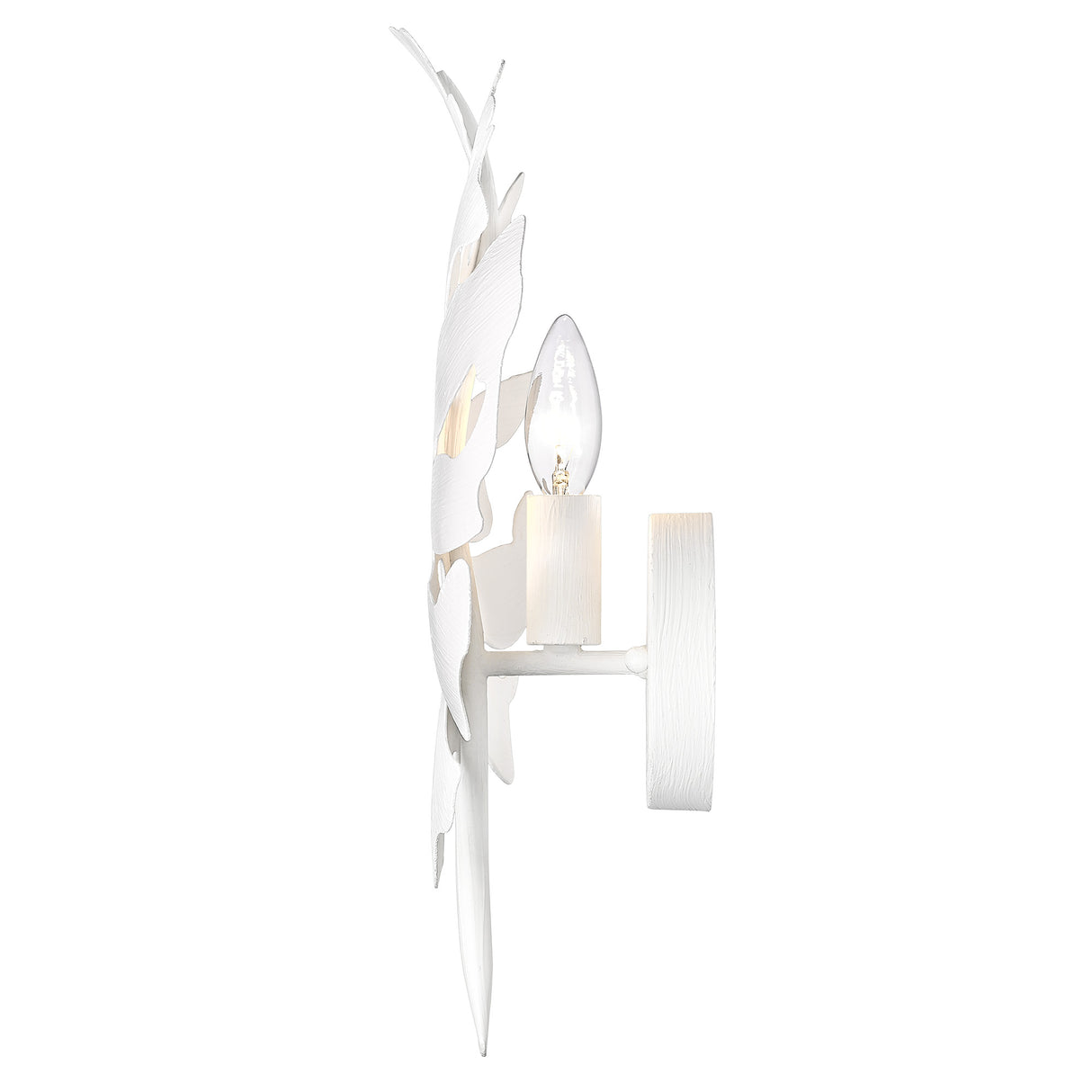 Aruba TWP 1 Light Wall Sconce in Textured White Plaster