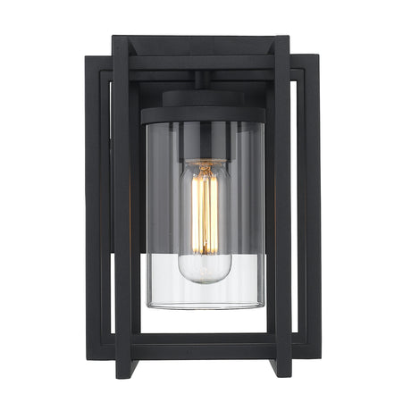 Tribeca Small Outdoor Wall Sconce in Natural Black