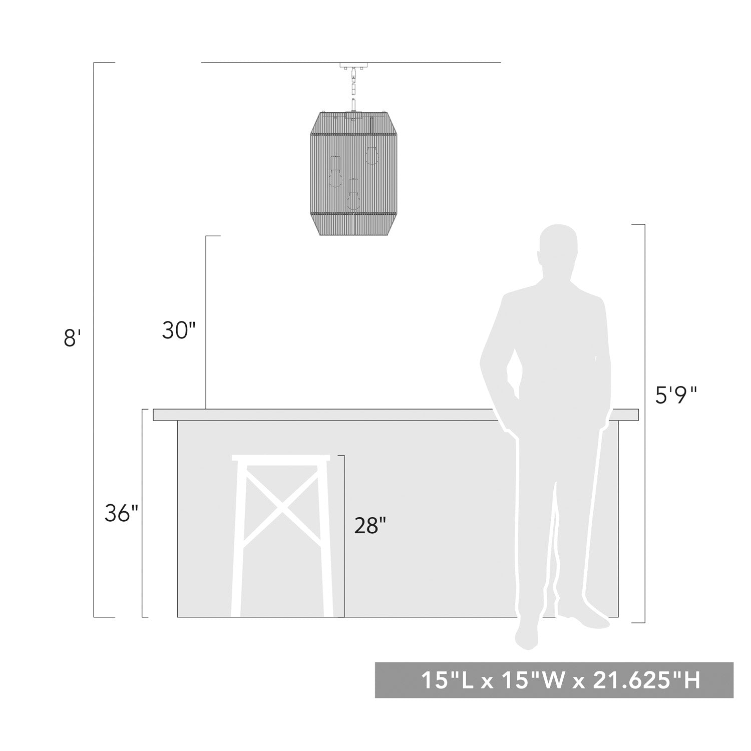Marlee Matte Black 3 Light Pendant