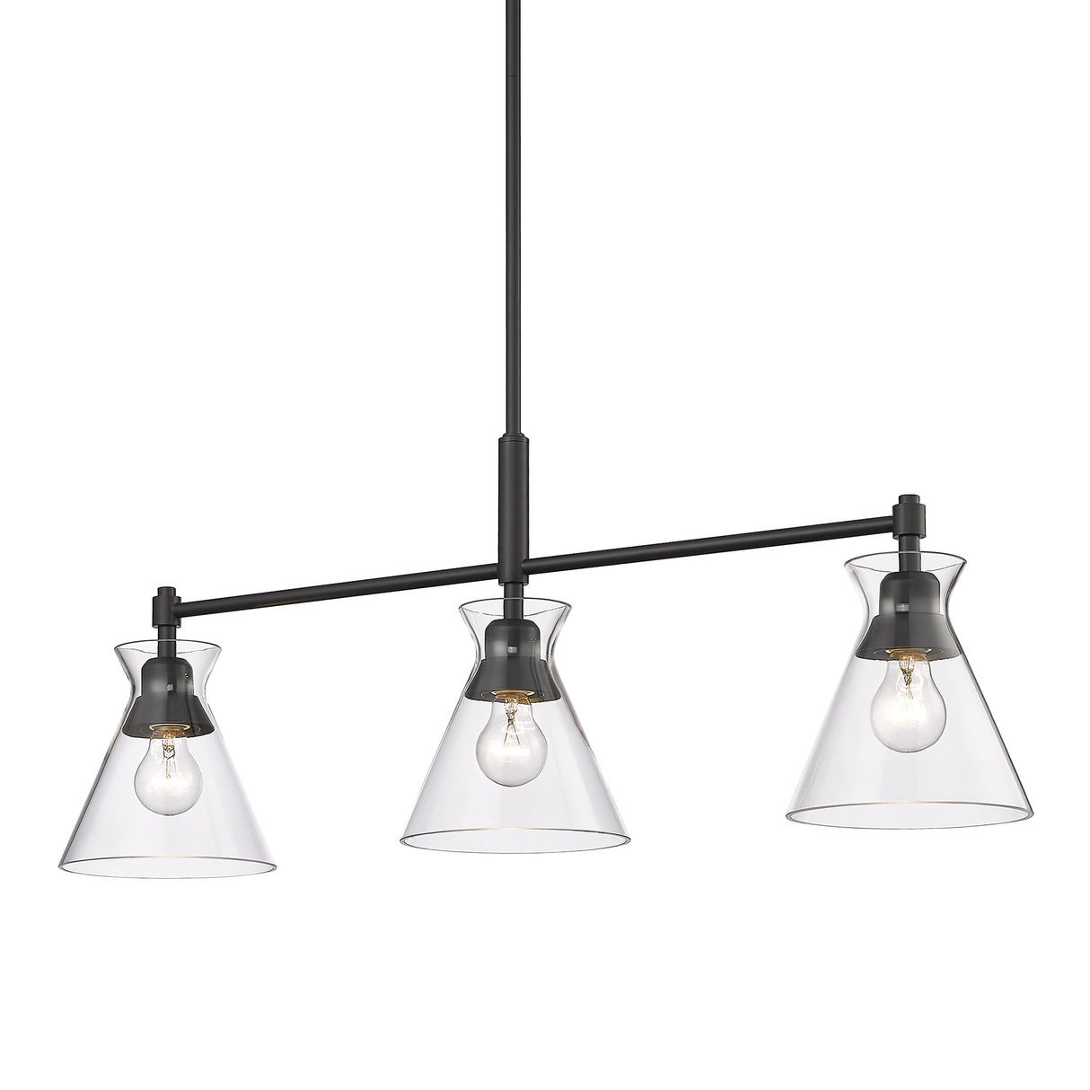 Malta Matte Black Linear Pendant