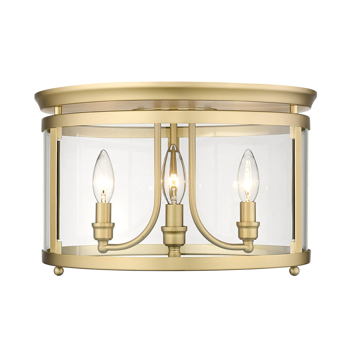 Payton BCB 3 Light Flush Mount in Brushed Champagne Bronze