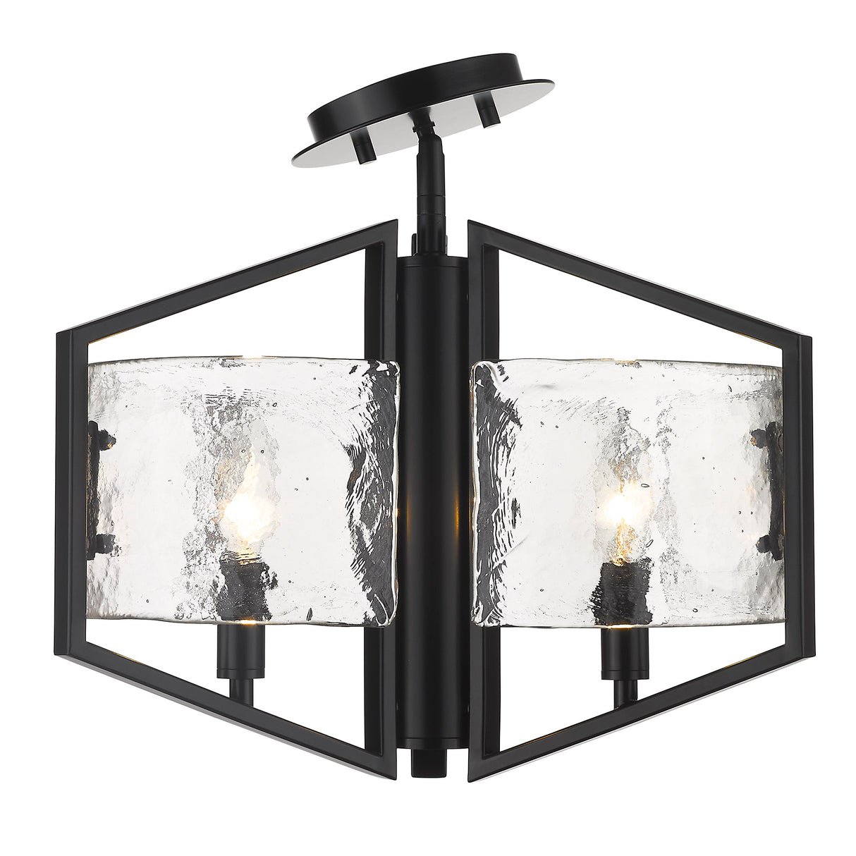 Varsha Semi-Flush in Matte Black
