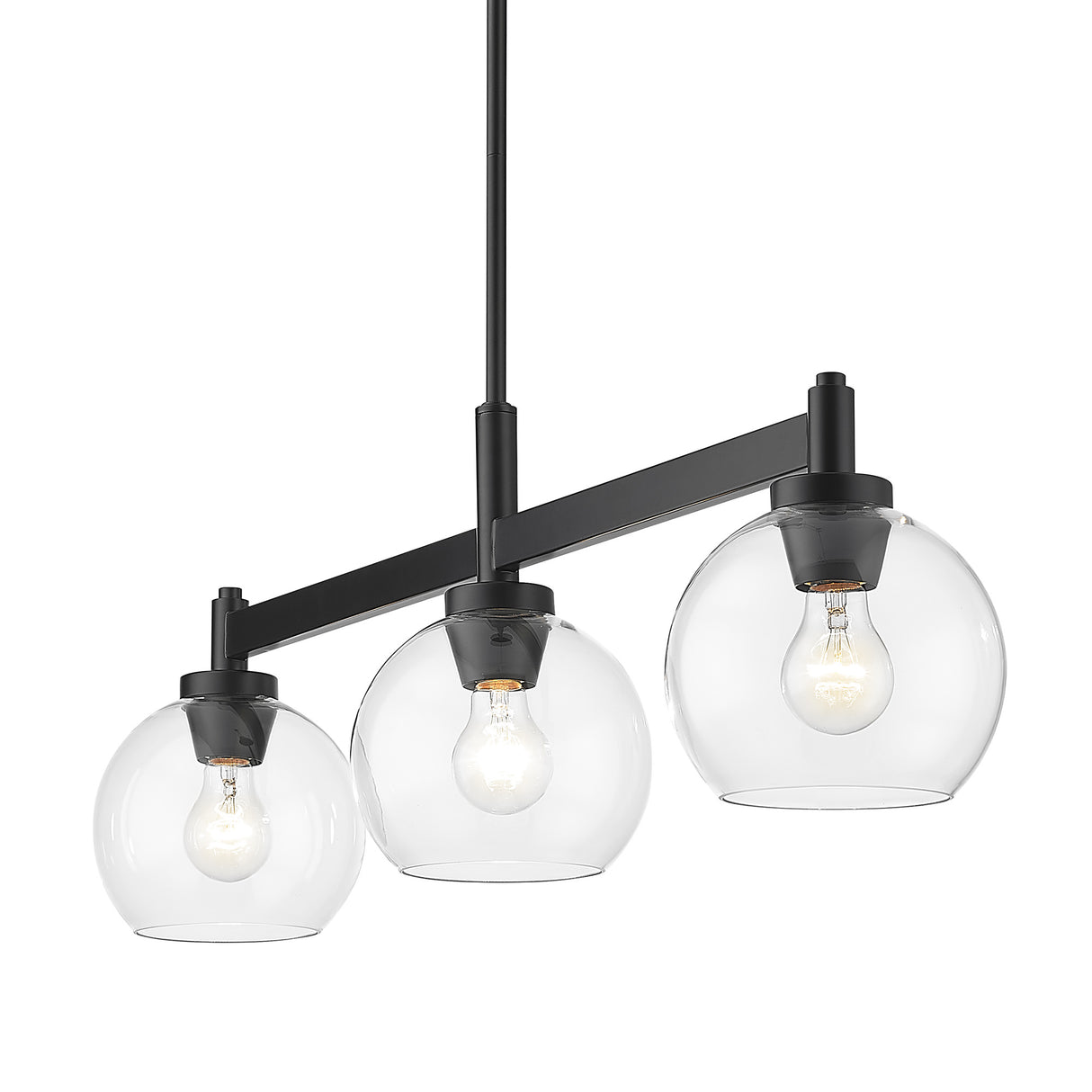 Galveston BLK Matte Black Linear Pendant