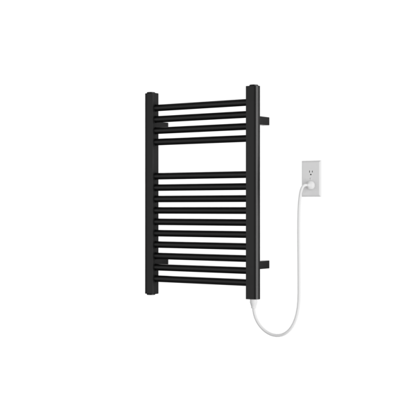 Artos Denby 27" x 18" Plug-In Heated Towel Rail Matte Black – M06845P-BK