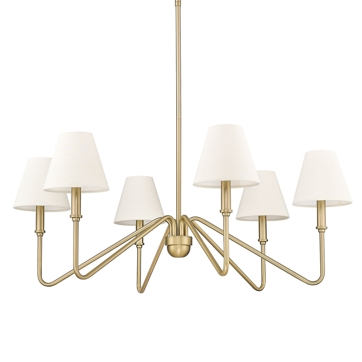 Kennedy BCB Brushed Champagne Bronze 6 Light Chandelier