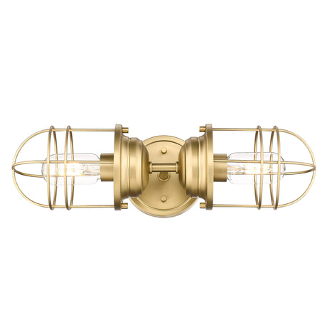Seaport 2-Light Wall Sconce in Brushed Champagne Bronze