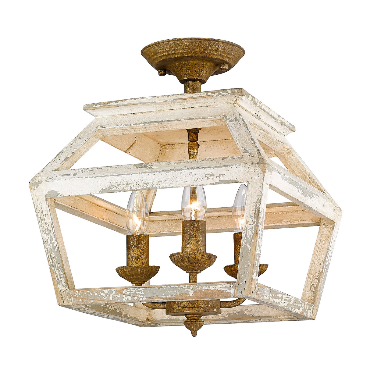 Haiden Semi-Flush in Burnished Chestnut