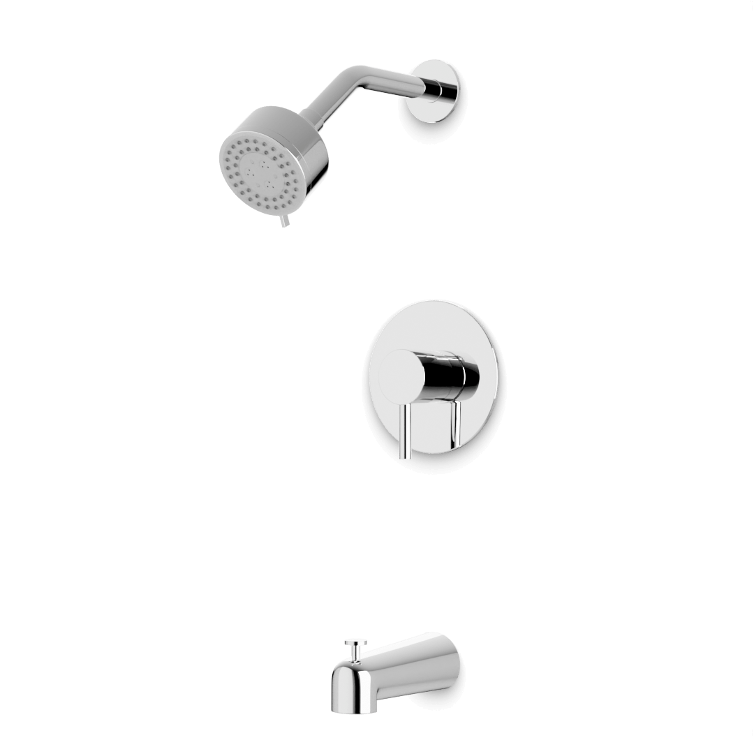 Artos Opera Pressure Balance Tub / Shower Trim Kit with Multifunction Shower Head Chrome – TS162CH