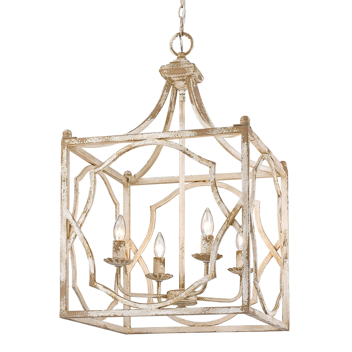 Laurent 4-Light Pendant in Antique Ivory