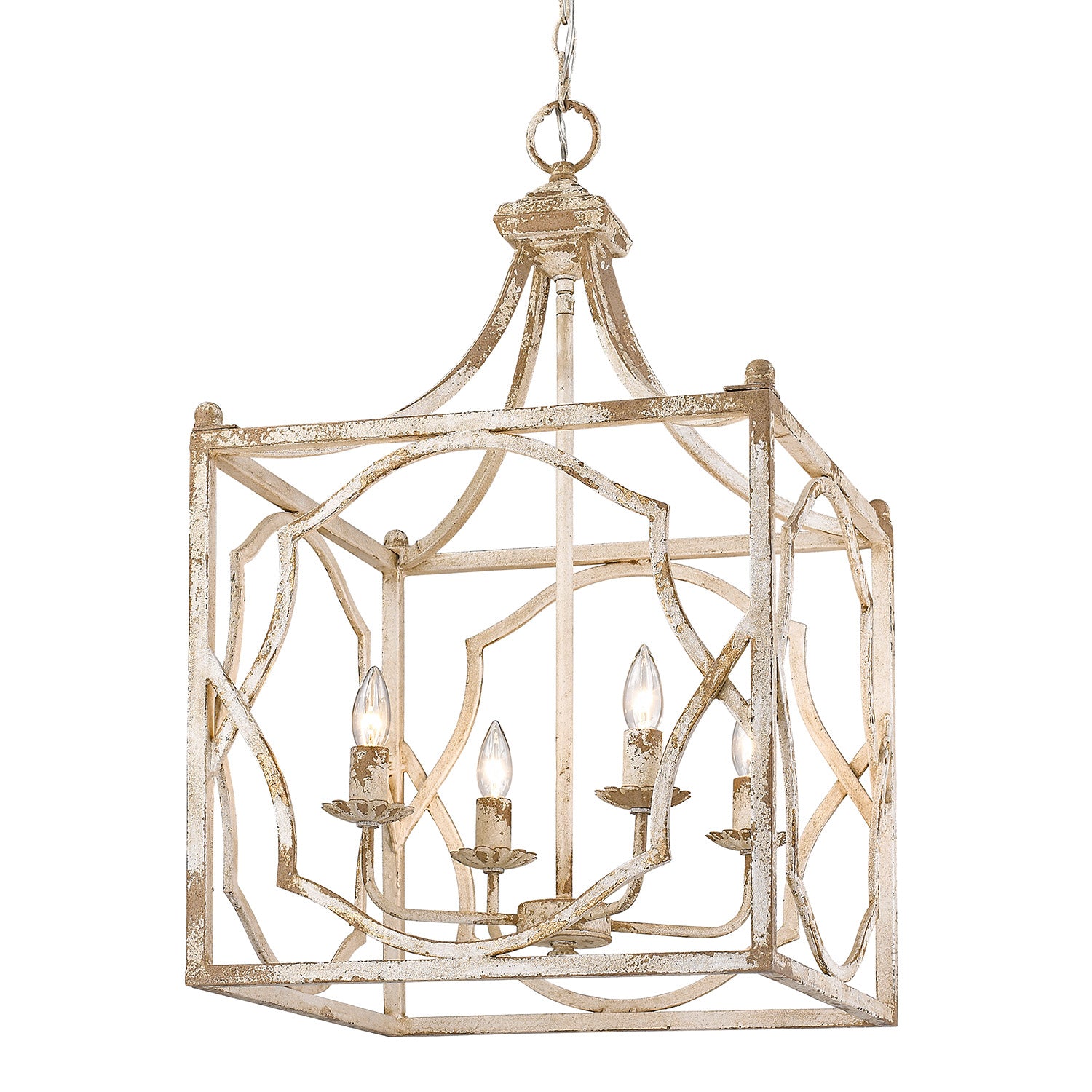 Laurent 4-Light Pendant in Antique Ivory