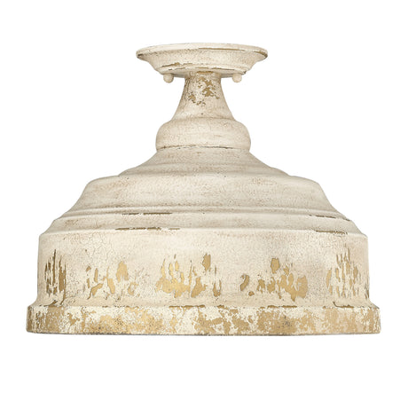 Keating Semi-Flush in Antique Ivory