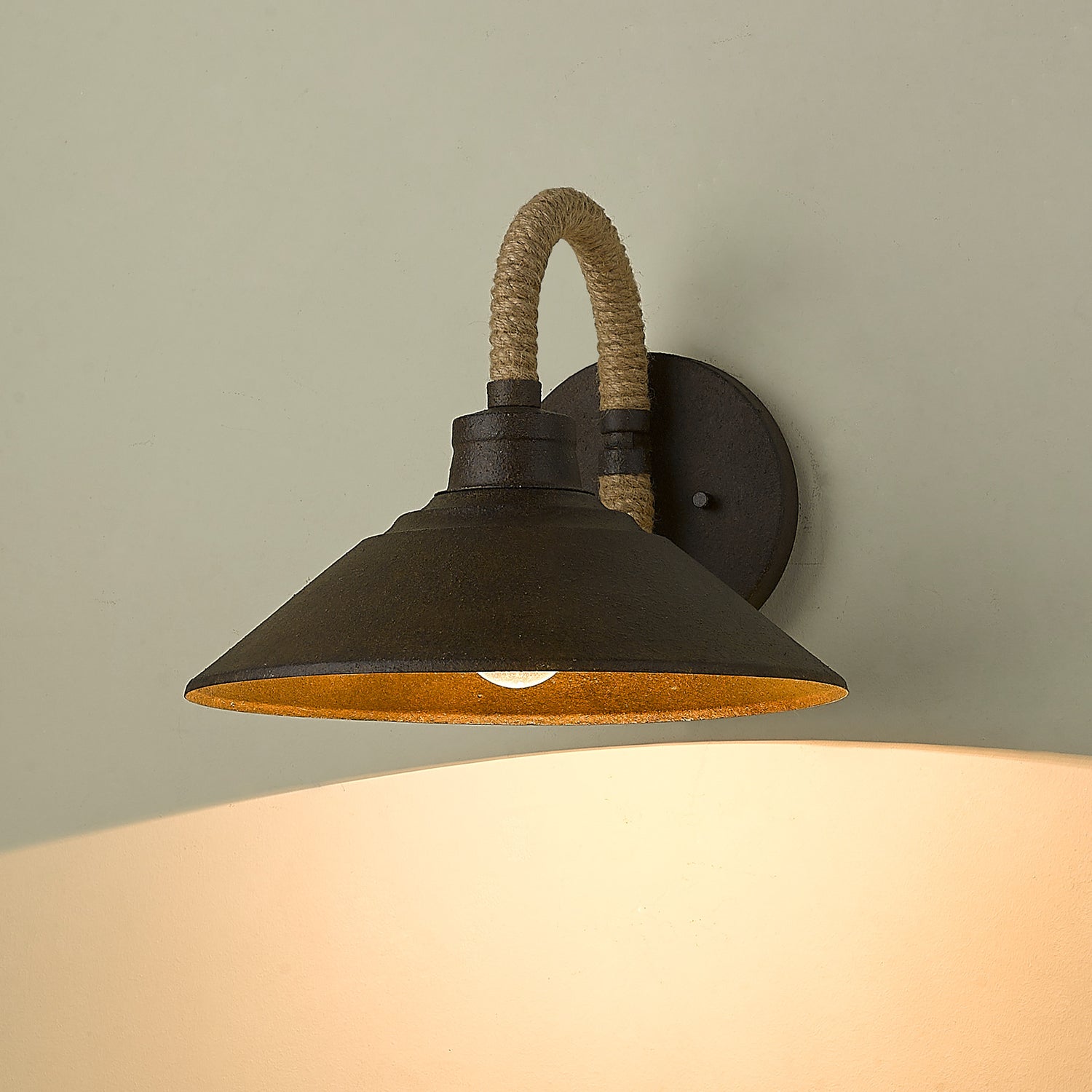 Journey 1 Light Wall Sconce in Dark Rust