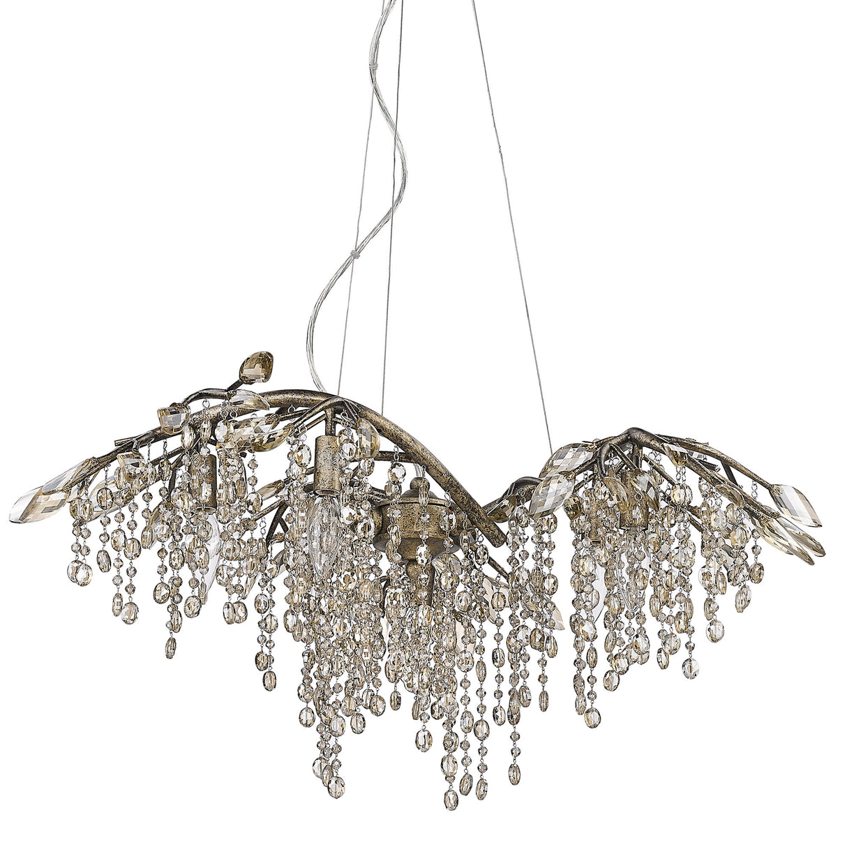Autumn Twilight 6 Light Chandelier in Mystic Gold