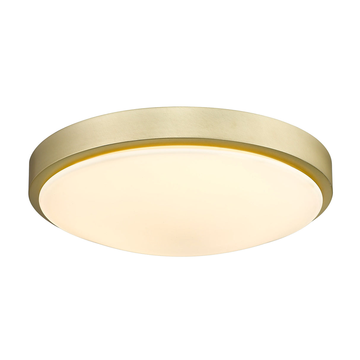 Gabi 13" Flush Mount in Brushed Champagne Bronze with Opal Glass