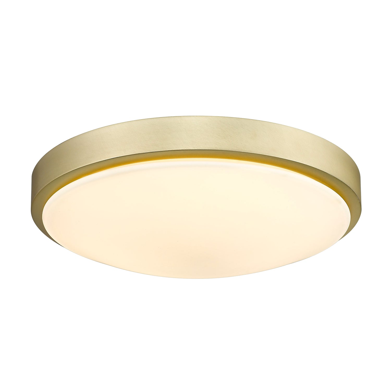 Gabi 13" Flush Mount in Brushed Champagne Bronze with Opal Glass