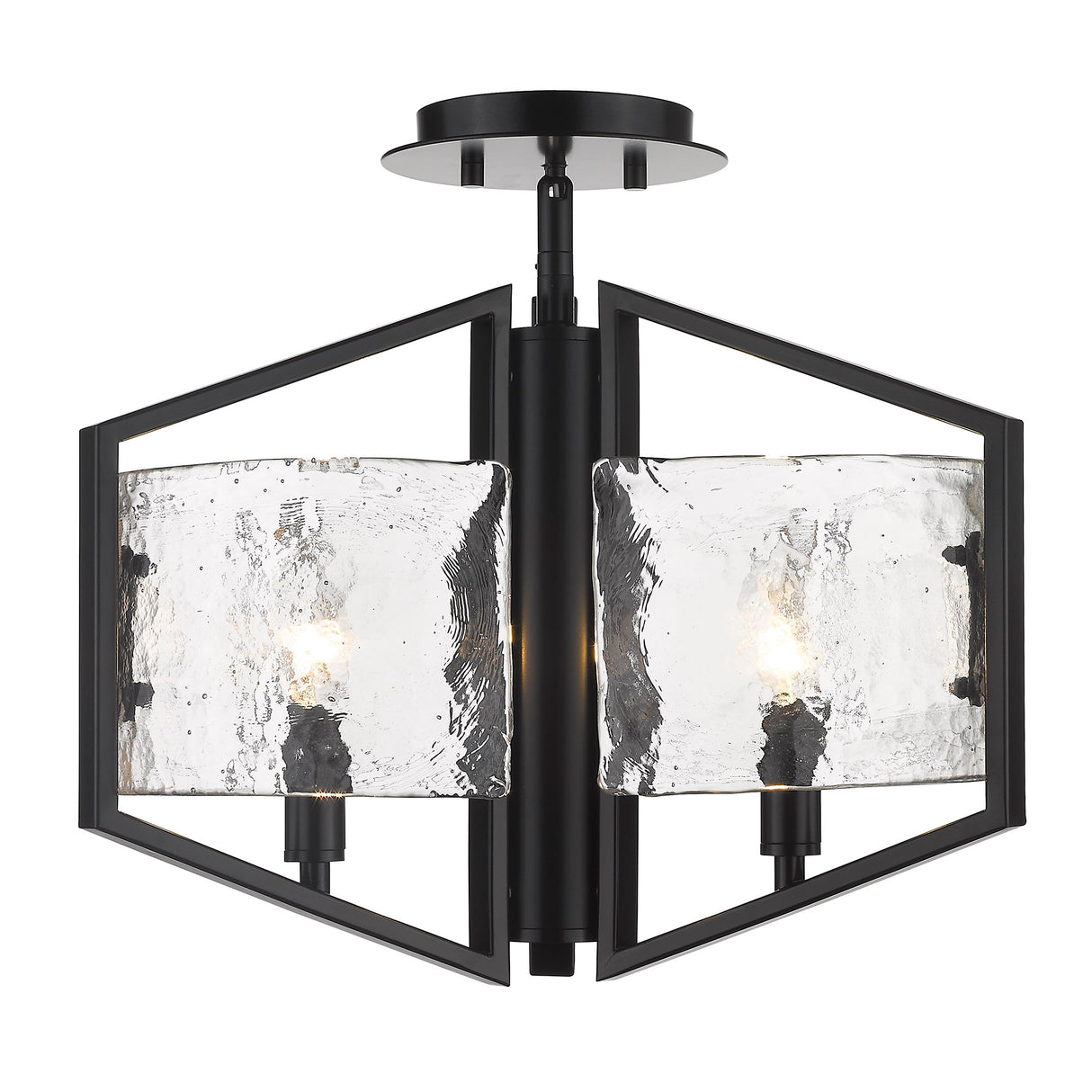 Varsha Semi-Flush in Matte Black