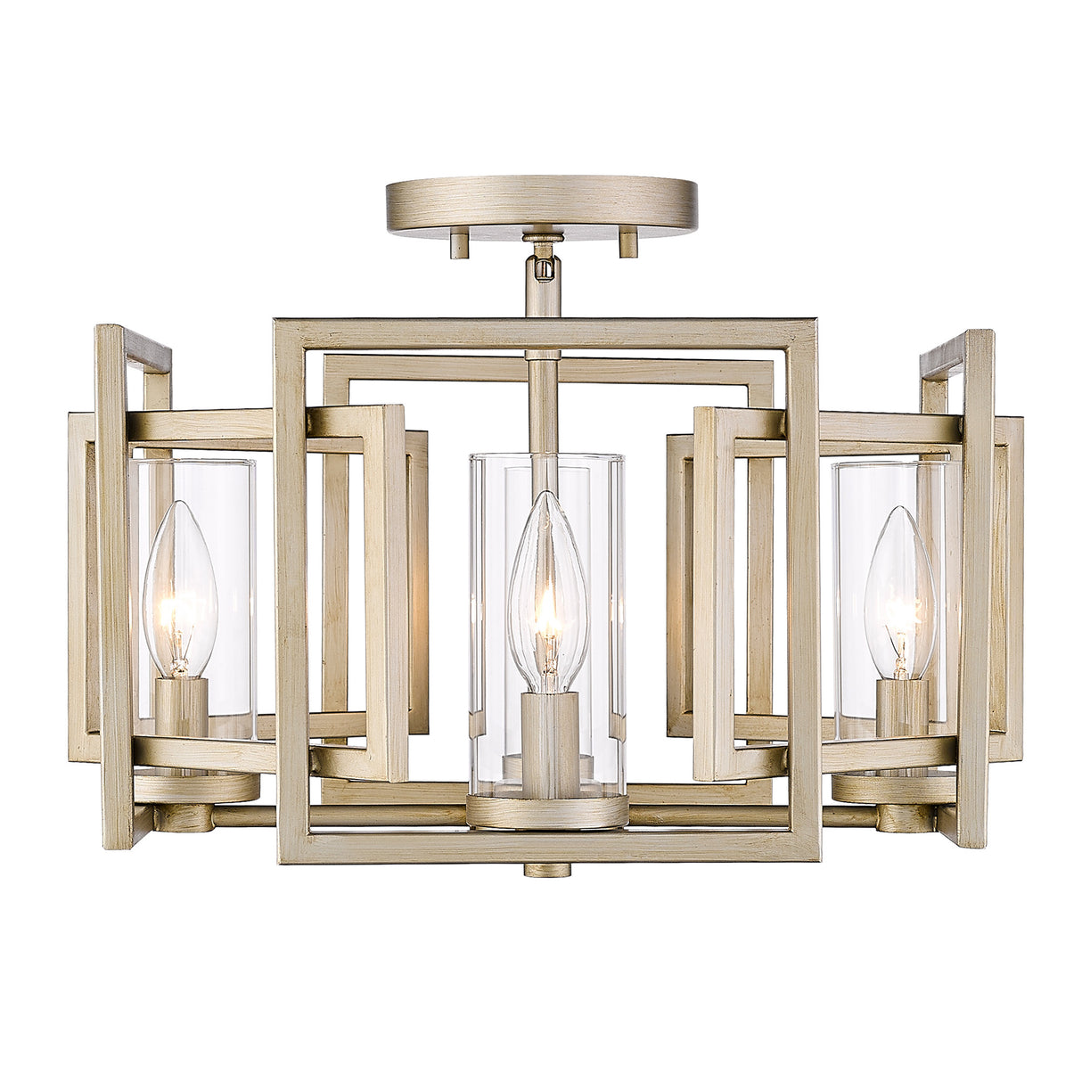 Marco Flush Mount in White Gold