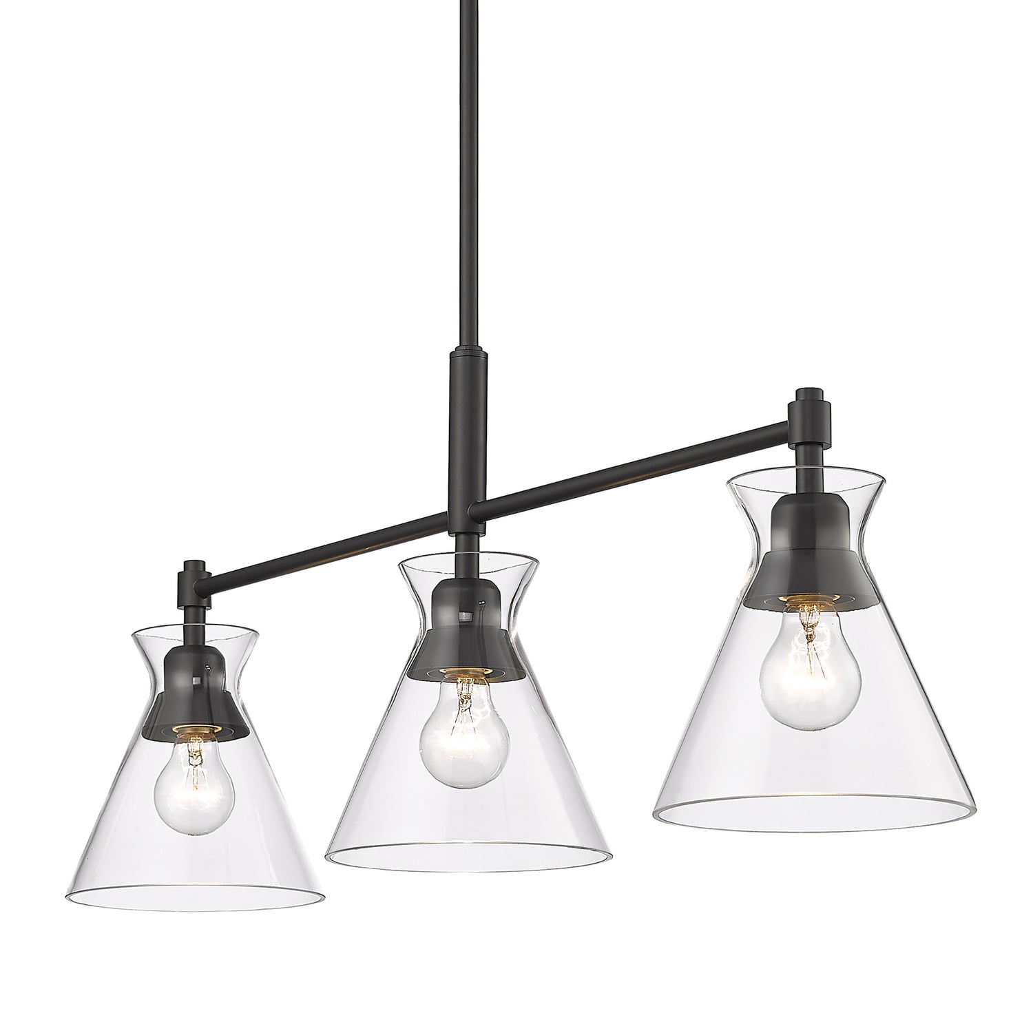 Malta Matte Black Linear Pendant