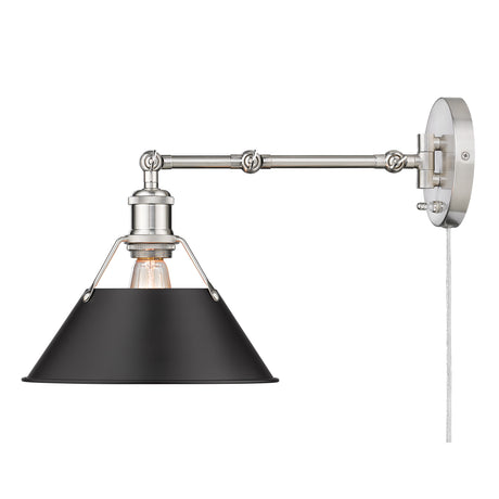 Orwell PW Articulating 1 Light Wall Sconce with Matte Black Shade