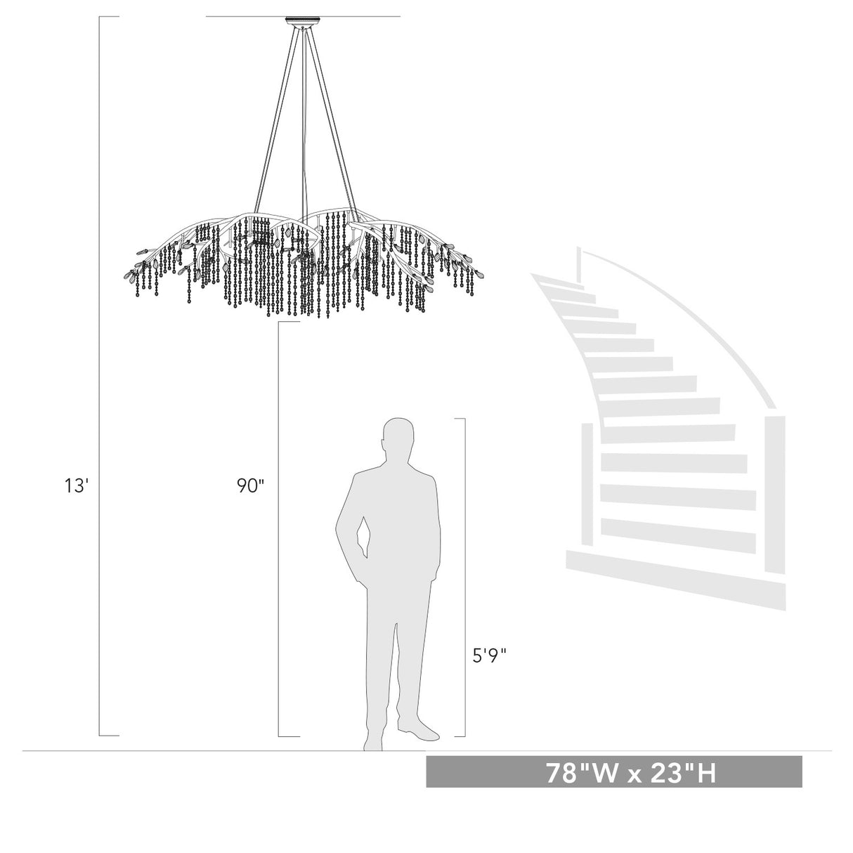 Autumn Twilight 24 Light Chandelier