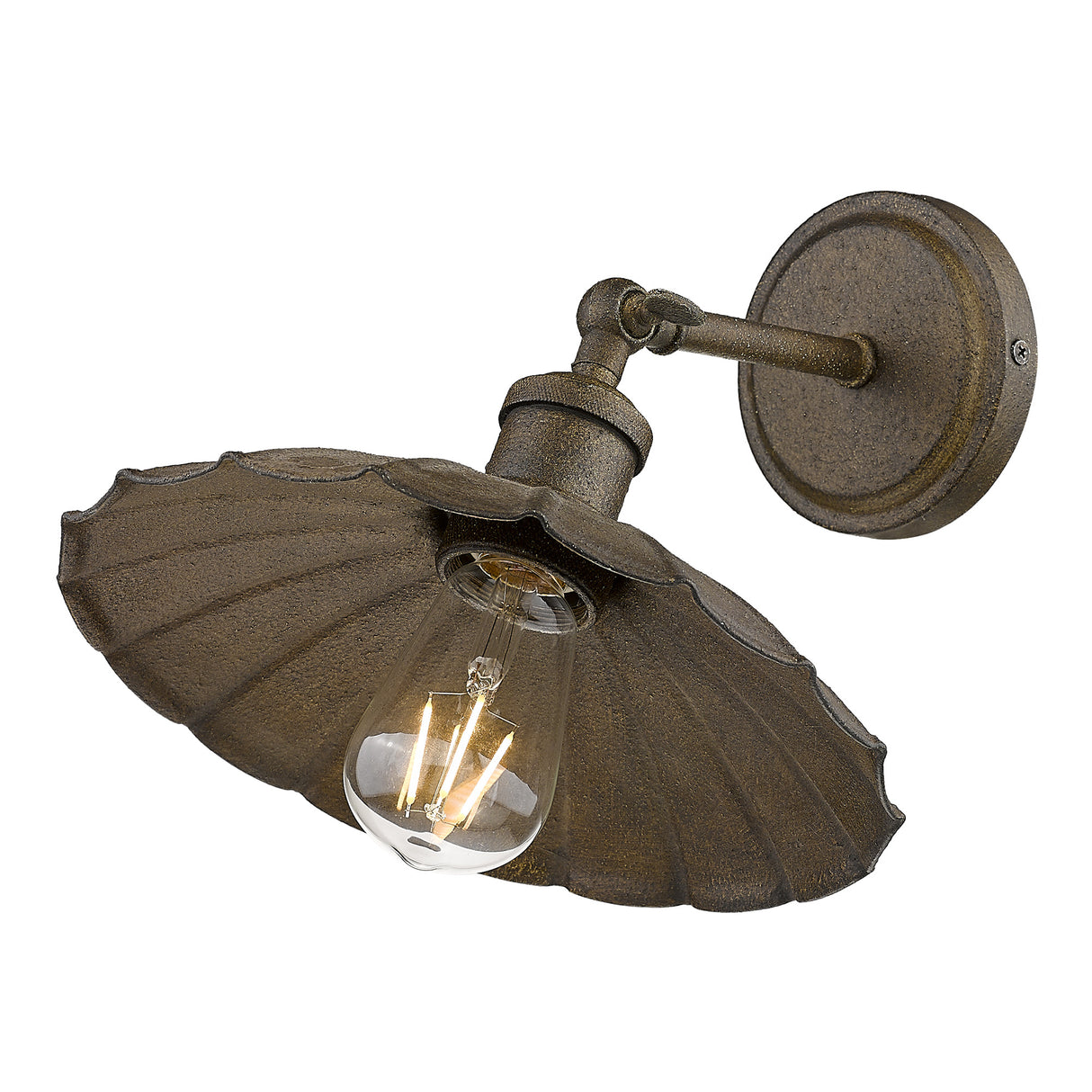 Clemence 1 Light Wall Sconce in Dark Rust