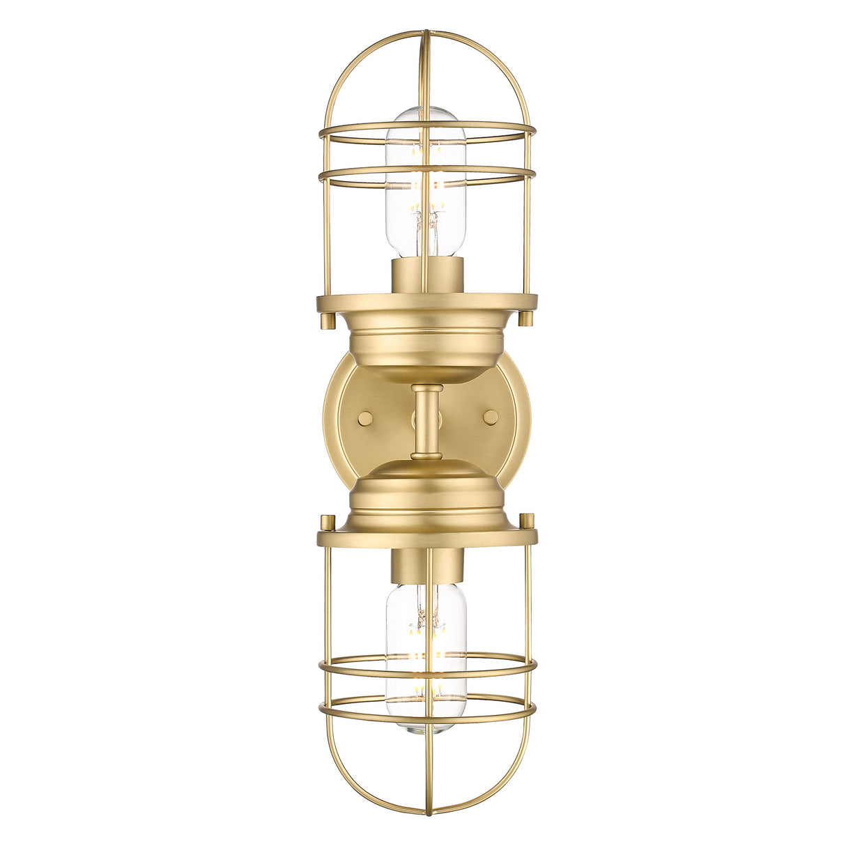 Seaport 2-Light Wall Sconce in Brushed Champagne Bronze